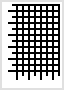 1st quadrant grid 1mm resolution with orthogonal rulers 150mm x 200mm, extra white space, black, A4